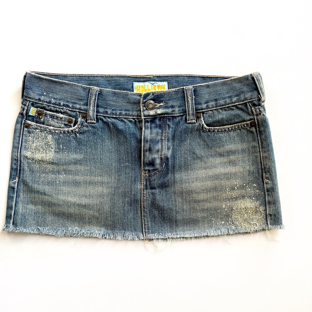 Hollister Denim Skirt Rhinestones, Size 1